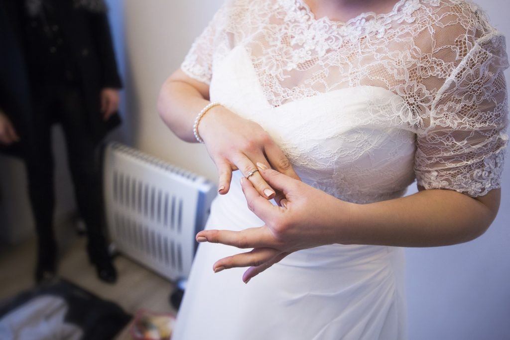 Habillage mariée